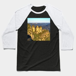 Three Sisters, Echo Point, Jamison Valley, Blue Mountains, NSW, Australia Baseball T-Shirt
